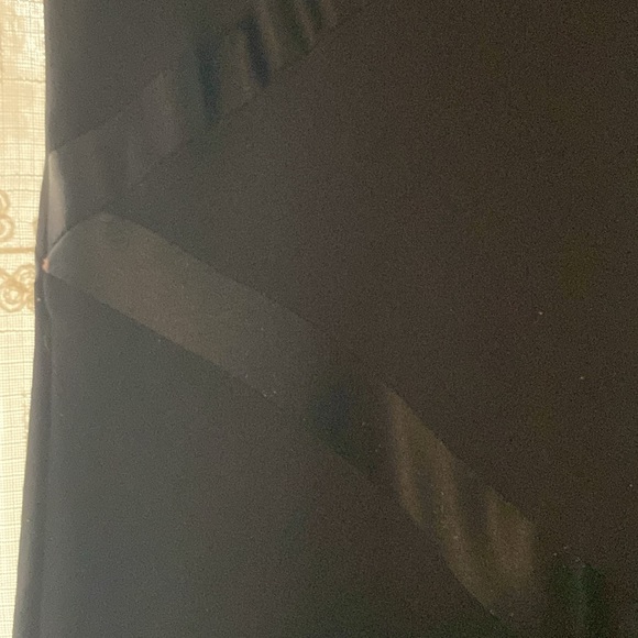 Black formal dress with satin inlay detail - Picture 4 of 5